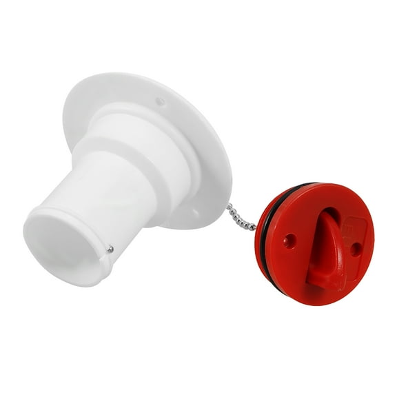 Toddmomy Boat Scupper Valve Thru Hull Scupper Flapper Valve Plastic 1Pcs