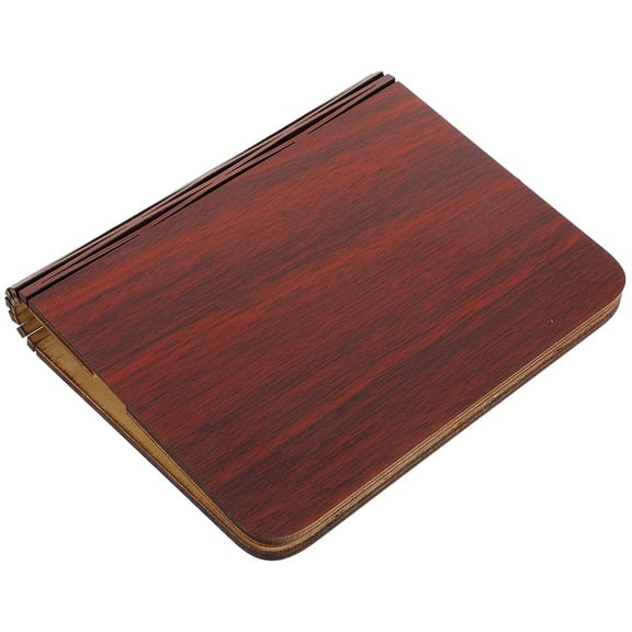 Masteelf Book Folding Light with Wood Cover, Book Lamp Accessory, Hard Shell Portable Reading Light for Books