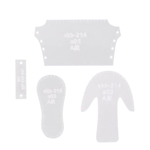 Masteelf Boots Pendants Template Stencils for Card Making Bakeware Decorating Tools Shoe Forms Display White