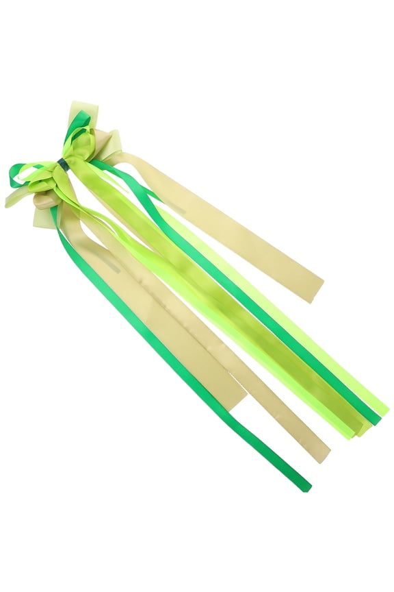 Bow Decoration Hair Accessories for Girls Vintage Bridesmaid Green