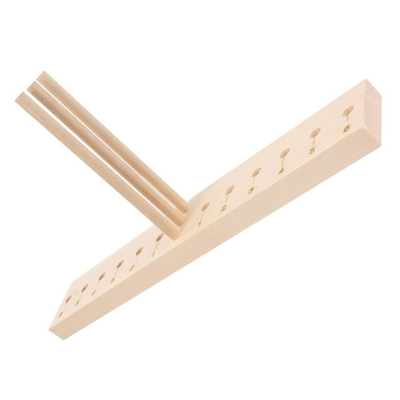 Masteelf Bow Making Tool for DIY Ribbon Bows and Wreaths Wooden Bow Maker for Making Bows DIY Crafts Party Decorations Holiday Wreaths