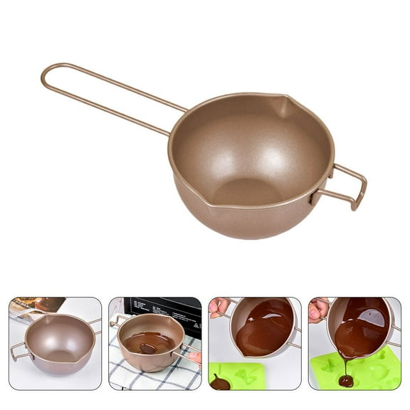 Masteelf Bowl Chocolate Melting Pot Compact Design Melting Pot 25.3x12.5cm Brown