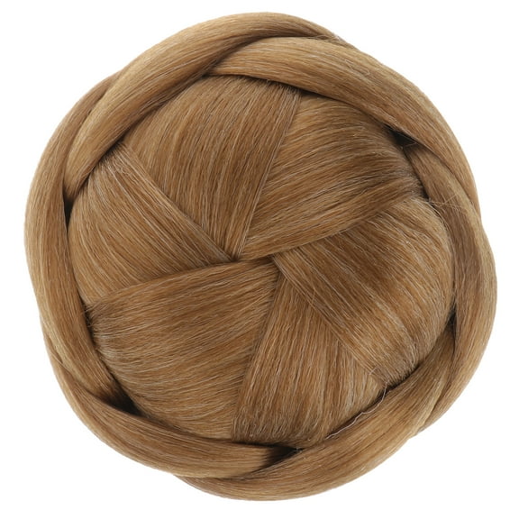 Masteelf Braided Hair Bun Hair Piece, Updo Braided Hair Bun Braided Chignon Hairpiece with Comb for Dancing Party Costume ( 2005 )