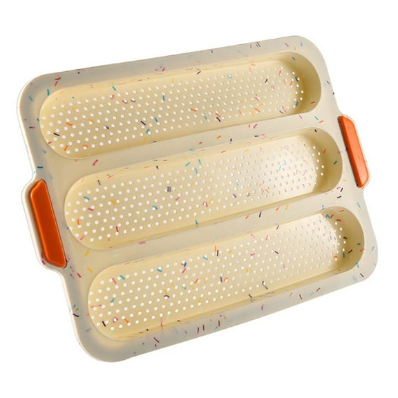 Masteelf  Bread Silicone Mold Pans Loaf Baking Dish Grilling Platter White