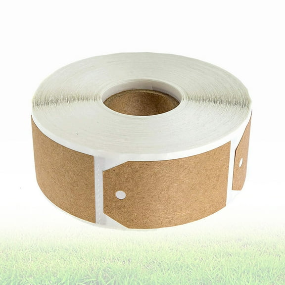 Masteelf Brown Self Adhesive Kraft Stickers for Marking in Office Kitchen and Schools 3 x 5 Inches