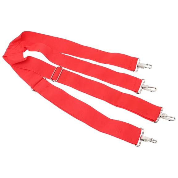 LOLIPPYY Durable Adjustable Drum Sling Red Snare Drum Belt for Standing Playing and Marching