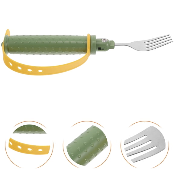 Masteelf  Built up Utensils for Adults Food Fork and Spoon Elder