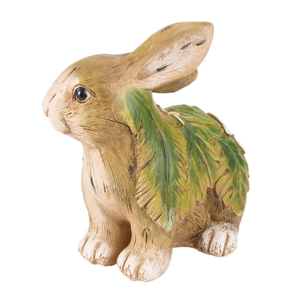 Masteelf Bunny Stuffed Animal Rabbit Ornament Garden Figurine Nature Decoration
