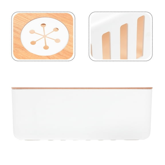 Masteelf  Cable Line Manager Wire Storage Box Corner Organizer Hiding