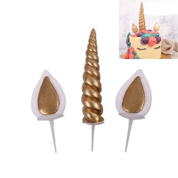 Masteelf Cake Topper for Birthday Party Decoration Made of Polymer Clay 3PCS Set