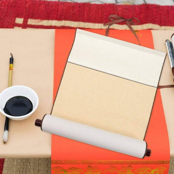 Masteelf  Calligraphy Art Scroll Parchment Antique Rice Paper