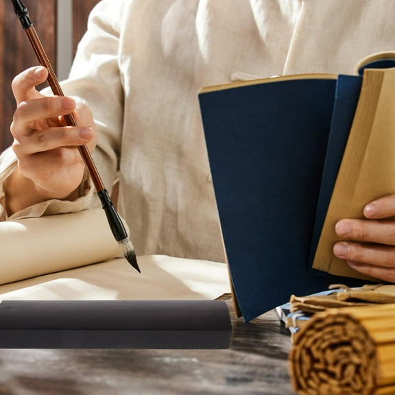 Masteelf Calligraphy Paperweight Weights Paperweights for Desk Writing Black