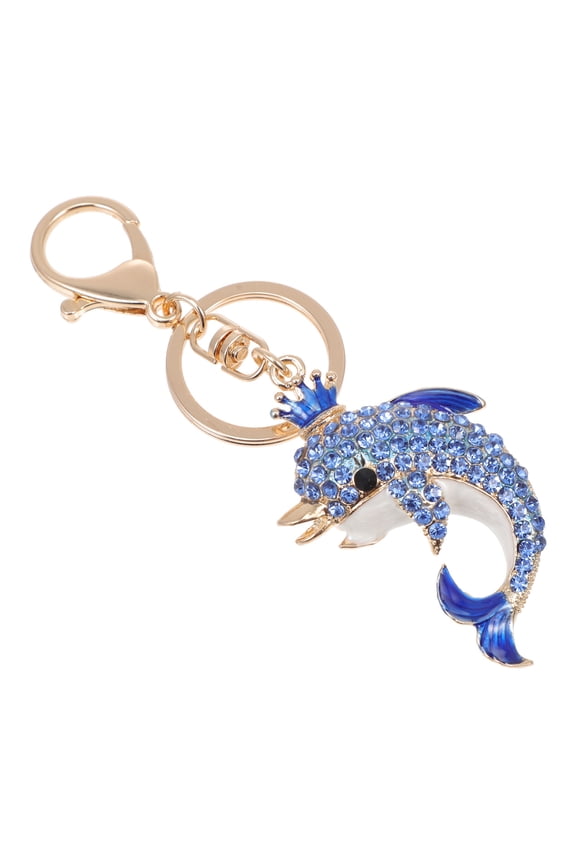 Car Accessories Key Chain Dolphin Keychain Fun Keychain Child 13X4X2CM Blue