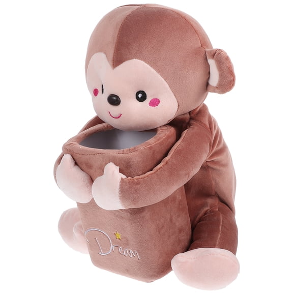Masteelf Car Interior Napkin Dispenser Lovely Cartoon Napkin Box Holder Multi-functional Car Tissue Organizer