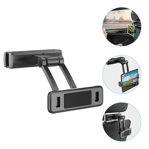 Masteelf Universal Car Phone and Tablet Mount Holder with 360 Rotation for 7 to 12.3 Inch Devices, Black Plastic