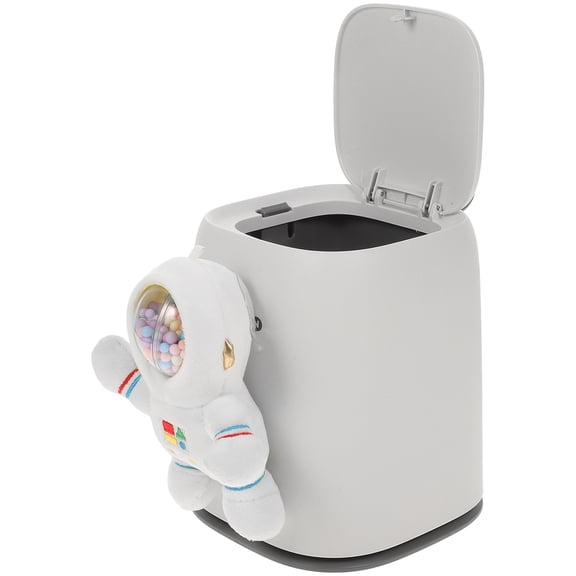 LOLIPPYY Cartoon Design Car Trash Can White 1Set 6.3X4.1X2.0in