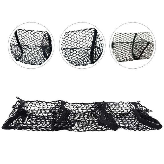 IDEANATEGRATE Trunk Storage Net for Car Polyester 1Set 35.4x11.8in