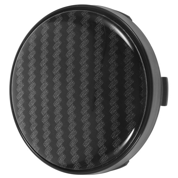 Masteelf Carbon Fiber Pattern Wheel Center Cap for Car 60mm Black ABS Aluminum Dirtproof