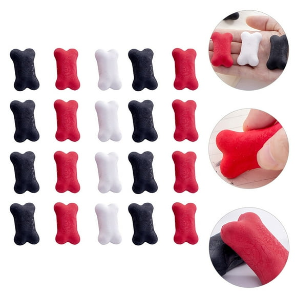 Masteelf Cartoon Squirrel Erasers for Students Assorted Colors 20 Pcs Plastic