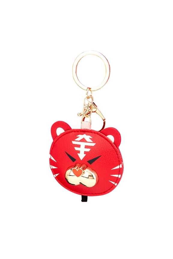 Cartoon Tiger Pendant Bag Hanging 2022 Keychain Miss Man Red