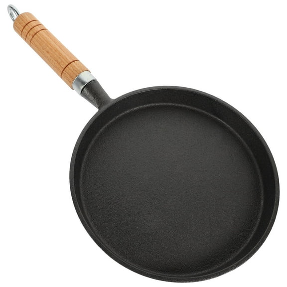 Masteelf Cast Iron Skillet Steak Cooking Pan Nonstick Frying Eggs Black