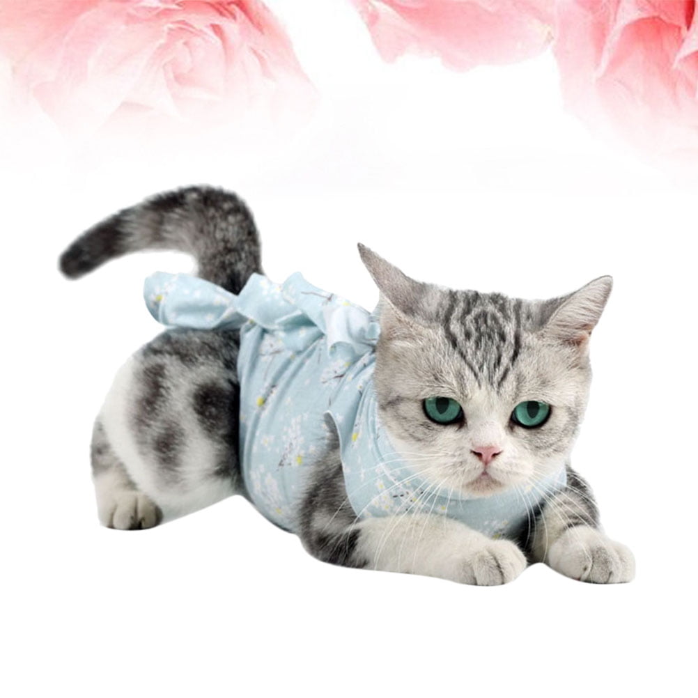 Masteelf Cat Neutering Clothing Recovery Shirt Pet Costumes Clothes Blue -  Walmart.com, image size:1002x1002