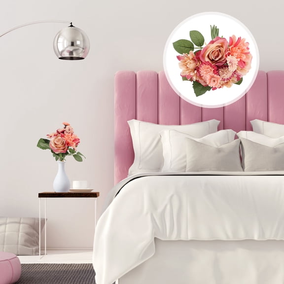 IDEANATEGRATE Dining Table Decor Plastic Red for Homeowners Living Room Decor 1Set 12x7in