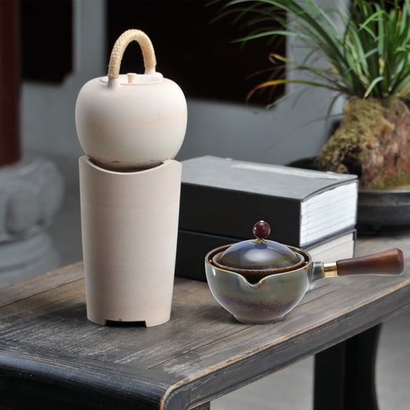 Masteelf Ceramic Teaware Portable Teakettle Pots for Loose Brew Travel