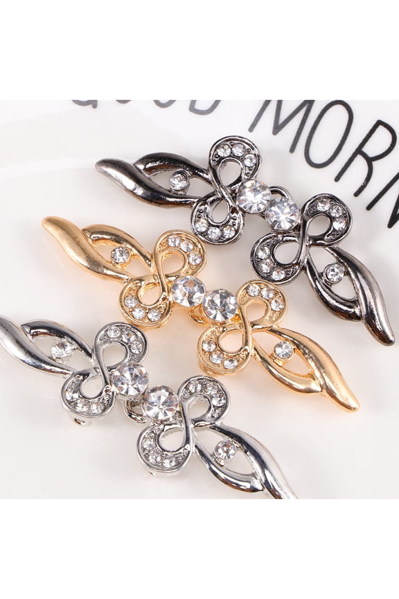 Chic Clothing Accessories Durable Zinc Alloy Buckles for Sweaters Shawls and Collars 3 Pair