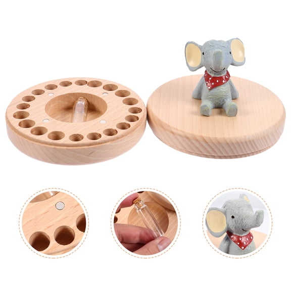 IDEANATEGRATE Deciduous Tooth Storage Box For Parents 1 Set