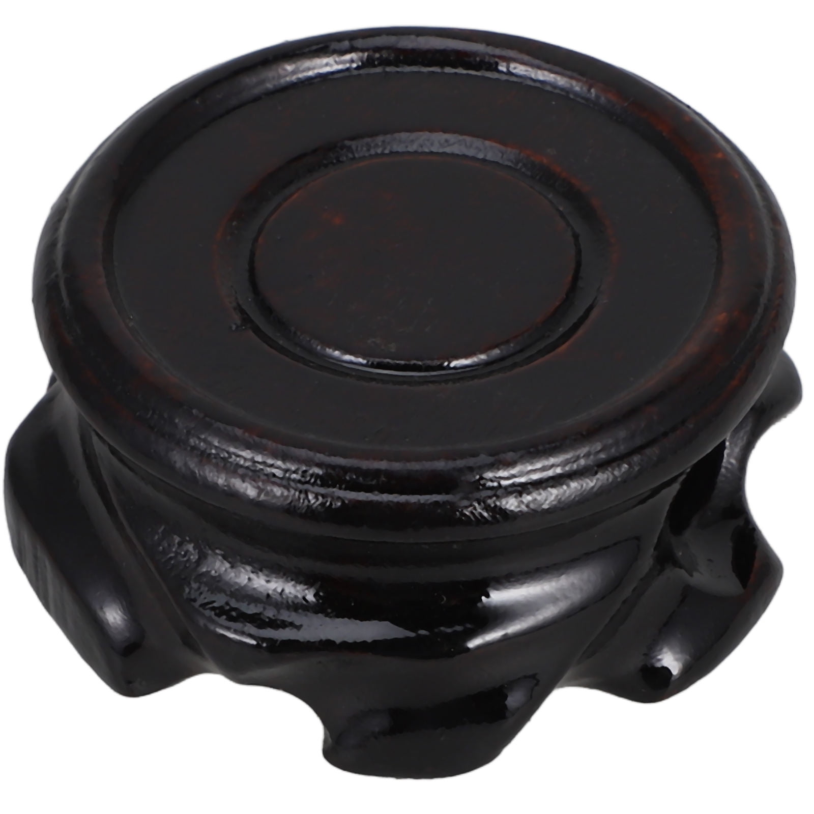 Masteelf Chinese Vase Stand Oriental Teapot Base Wooden Pedestal Base ...