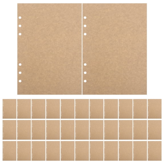 Masteelf Chocolate Loose Leaf Paper Pads for Efficient Planning and Artistic Design 45 Sheets A5 Planner Inserts