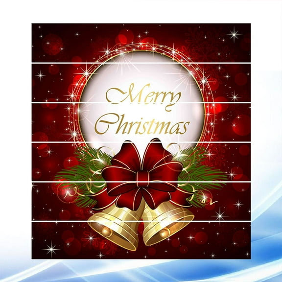 Masteelf Christmas Bell 3D Stair Stickers Creative Self Adhesive Staircase Decal Stair Decoration