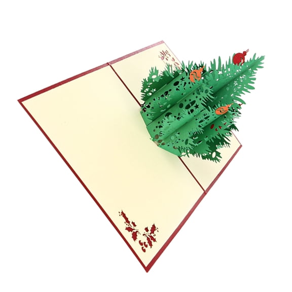 Masteelf Christmas Tree Up Cards for Christmas Holiday Handmade Greeting   Cut with Envelope