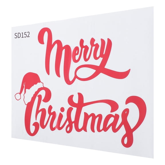 Masteelf Reusable Christmas Wall Stickers PVC Decals Holiday Home Decor Removable Window and Wall Art
