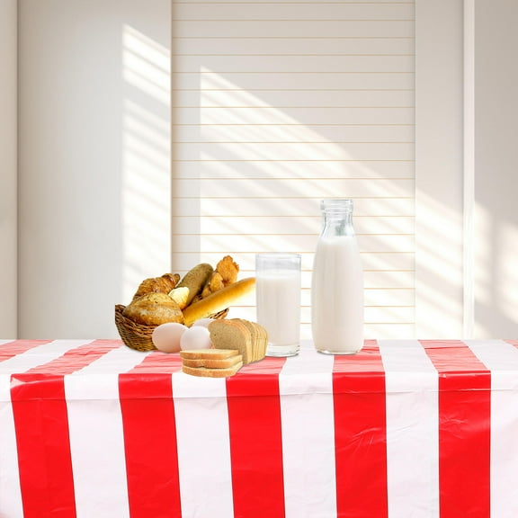 Masteelf Circus Theme Party Tablecloth in Reusable Plastic for Home Use and Various Occasions 70x140 Inches