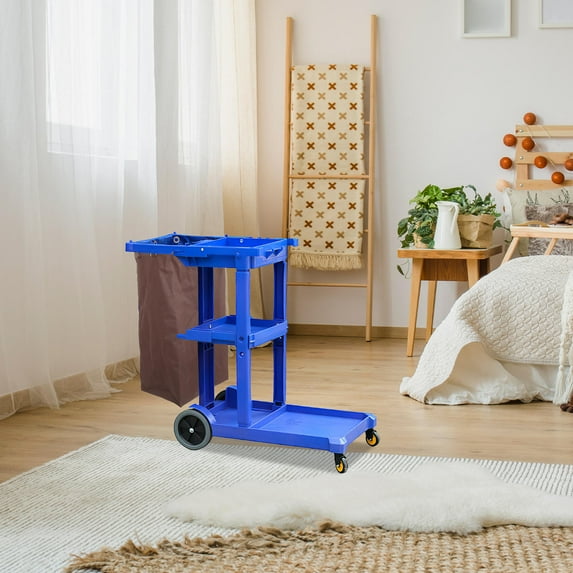 Masteelf Cleaning Cart Bag Front Replacement Janitorial Cart Bag Large Capacity Commercial Cleaning Bags For Housekeeping Cart Housekeeping Carts