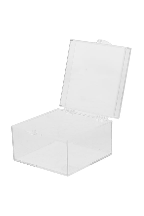 Clear Specimen Container Plastic Displaying Case Small Jewelry Storage Box With Lid