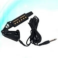 thumbnail image 1 of Masteelf Clip-On Classic Acoustic Guitar Pickup Transducer Amplifier Soundhole Pickup Tone Volume Control for Guitar Parts Accessories GMB362 (Black), 1 of 8