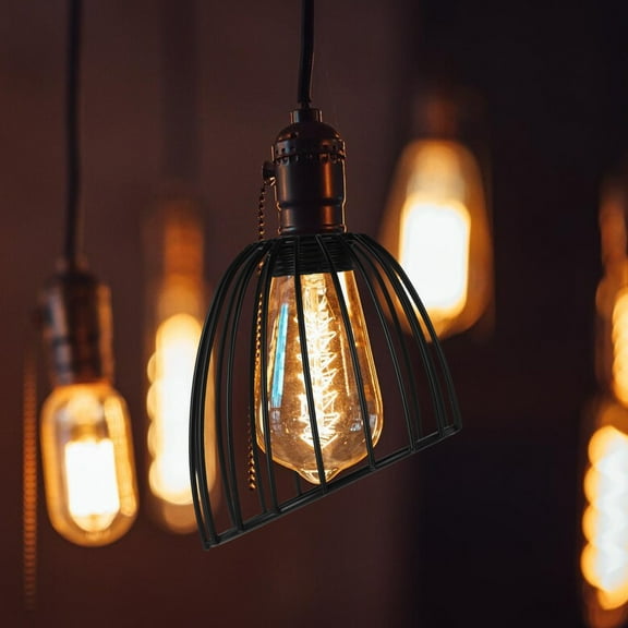 Masteelf Clip On Lampshade With Metal Cage Lamp Shade For Table Lamp Chandelier Lampshade Industrial Wire Fixture Replacement And Lamp Parts Hardware