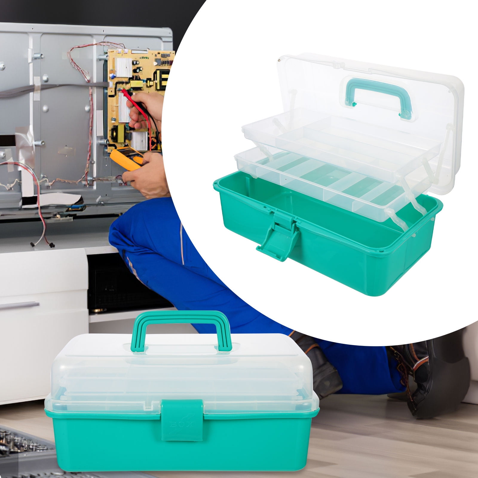 Masteelf Closet Organizer Tool Storage Box Accessory Large Office ...