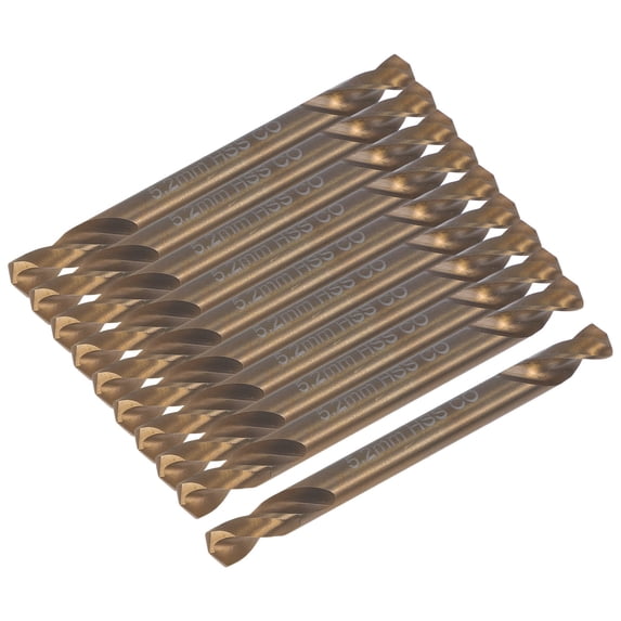 IDEANATEGRATE Drill Bit Golden Cobalt Steel 10Pcs 2.4In