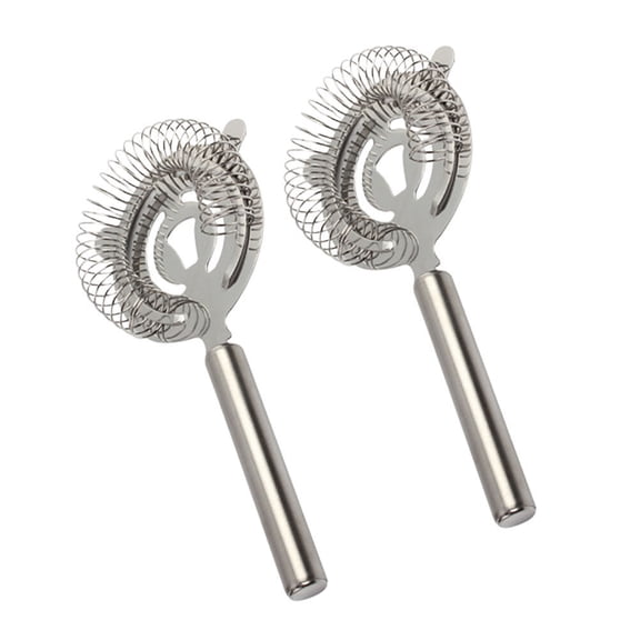 Masteelf Stainless Steel Cocktail Strainer with Handle, , 2-Pack Bar Tool for Home Use, Fits Most Shakers