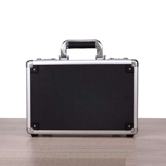 Masteelf Code Box Aluminium Alloy Mini Safe Money Bank Saving Box (Black)