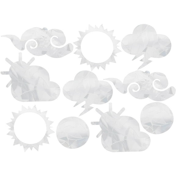 Masteelf Colorful Static Cling Window Decals for Car, PVC, No Glue, Easy to Apply and Remove, 1 Set