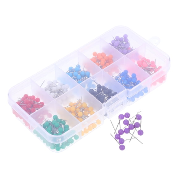 Masteelf Colorful thumbtack Set Practical Tool for Maps Calendars and Boards Assorted Color PP and Metal 500pcs