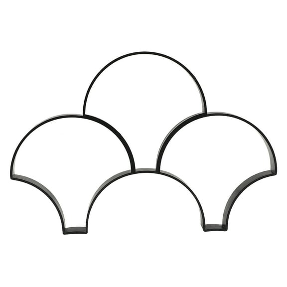 Masteelf  Concrete Cement Mould Unique Path Maker Pomade Slabs and Forms Black