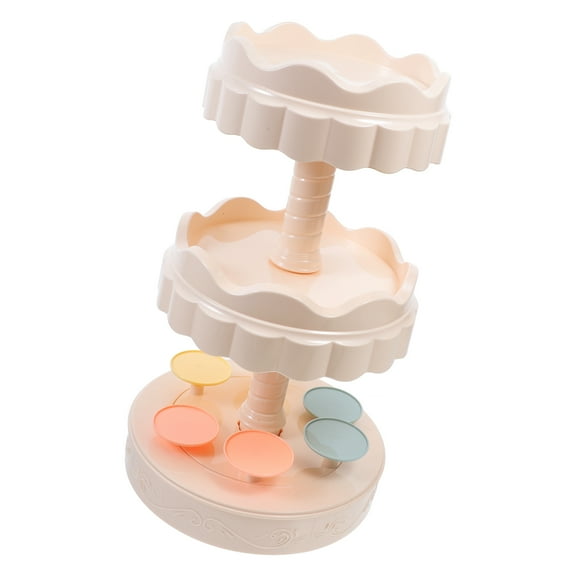 Masteelf Cookie Display Stand Cup Cake Stands for Party Decorating Turntable Serve Beige