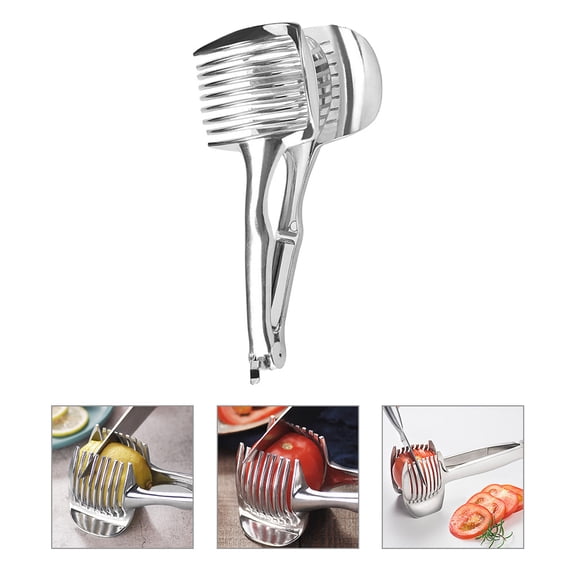 Masteelf  Cooking Food Slicer Fruit For Home Veggie Chopper Vegetable Cutter Silver