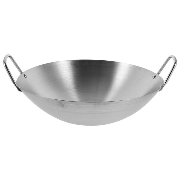 OFFIGAM Easy to Clean Frying Pan Stainless Steel Silver 1Pack